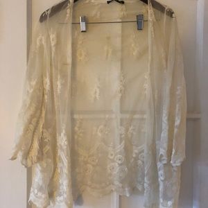 White lace top/shawl